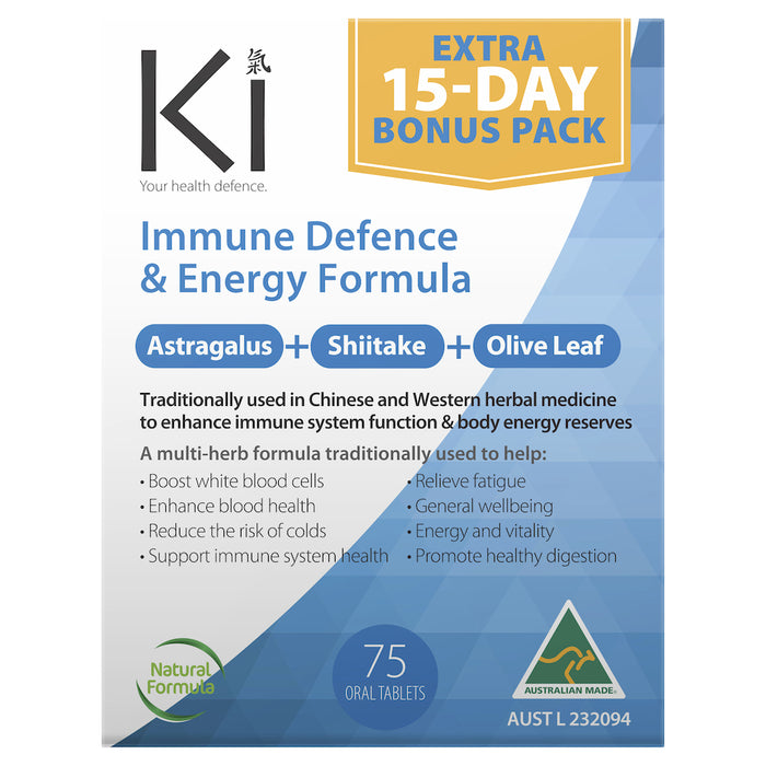 Ki Immune Defence and Energy Formula 75 Tablets