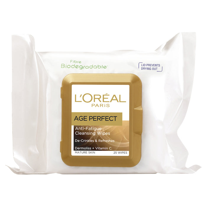 L'Oreal Age Perfect Cleansing Wipes 25Pk