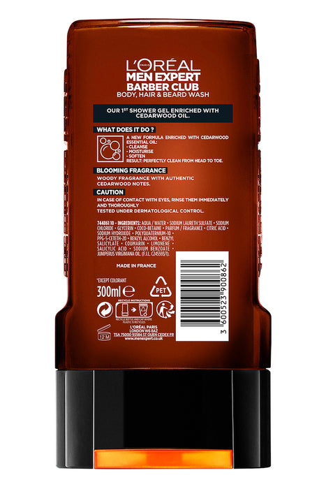 L'Oreal Barber Club Mens Shower Gel 300ml