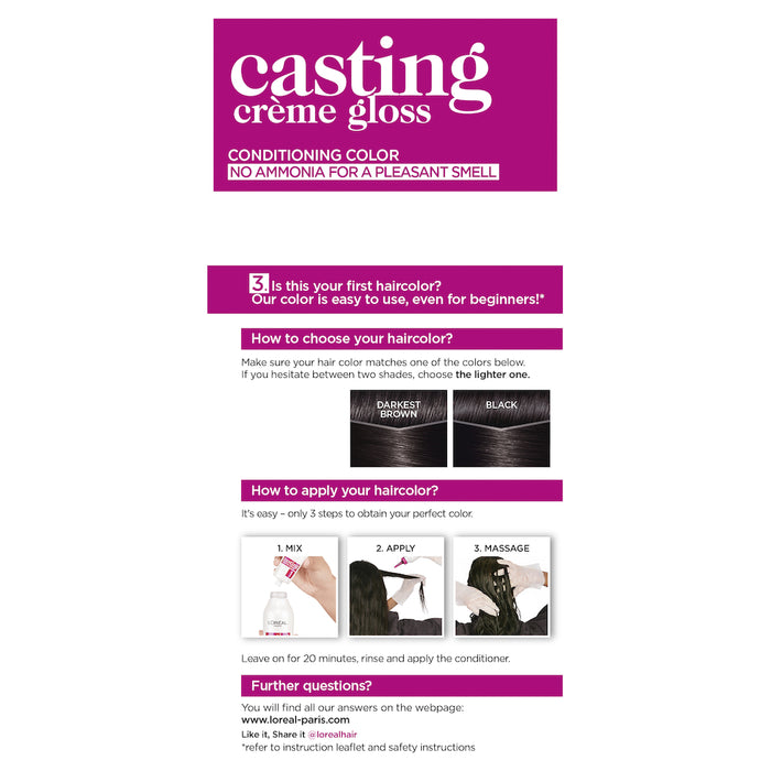 L'Oreal Casting Crème Gloss 200 Ebony