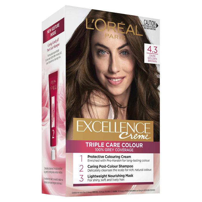 L'Oreal Excellence 4.3 Dark Golden Brown