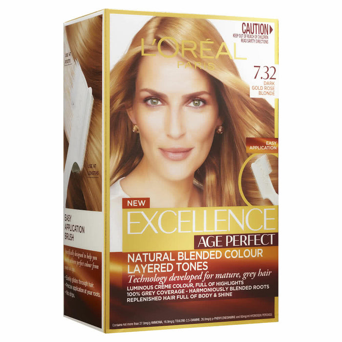 L'Oreal Excellence Age Perfect 7.32 Dark Gold Blonde