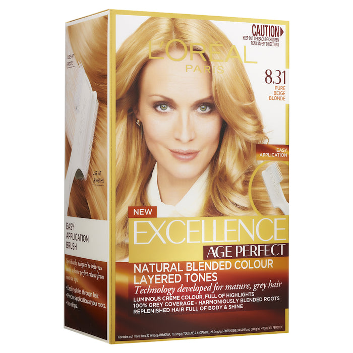 L'Oreal Excellence Age Perfect 8.31 Pure Beige Blonde