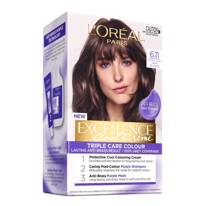 L'Oreal Excellence Cool 6.11 Ultra Ash Dark Blonde