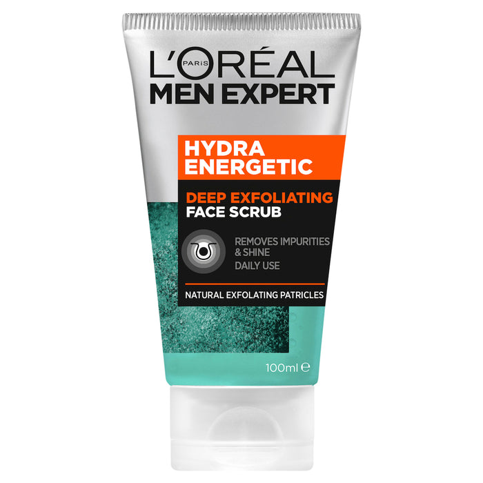 L'Oreal Men Hydra Energetic Deep Exfoliating Face Scrub 100ml