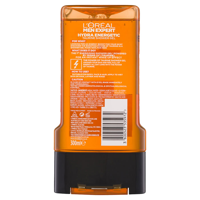 L'Oreal Men Hydra Energetic Shower Gel 300ml