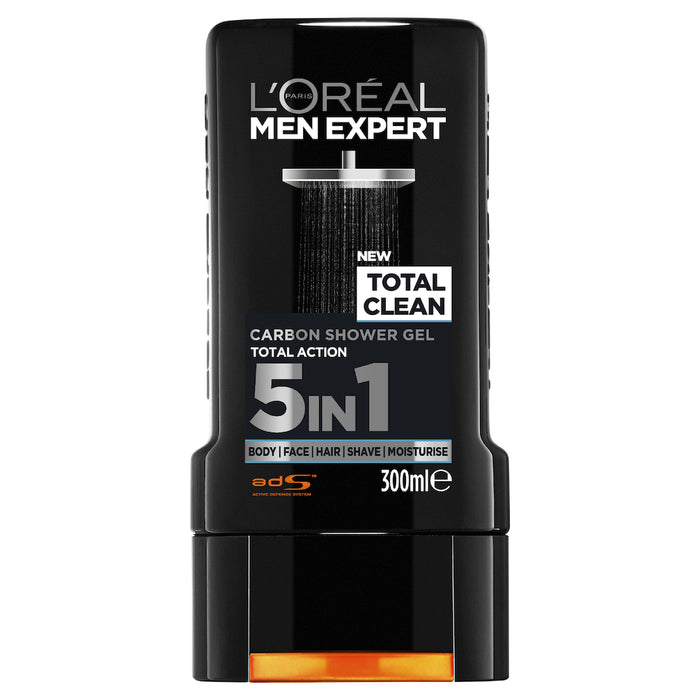 L'Oreal Men Total Clean Shower Gel 300ml