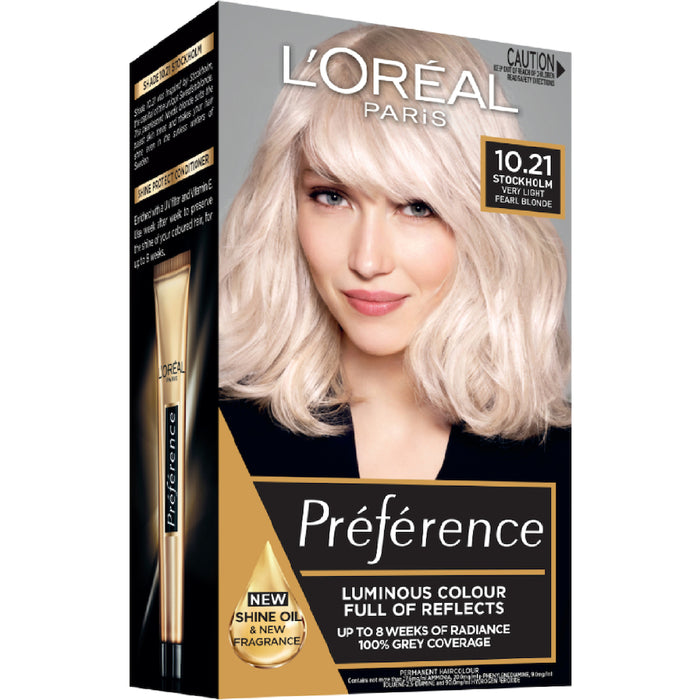 L'Oreal Preference 10.21 Very Light Pearl Blonde