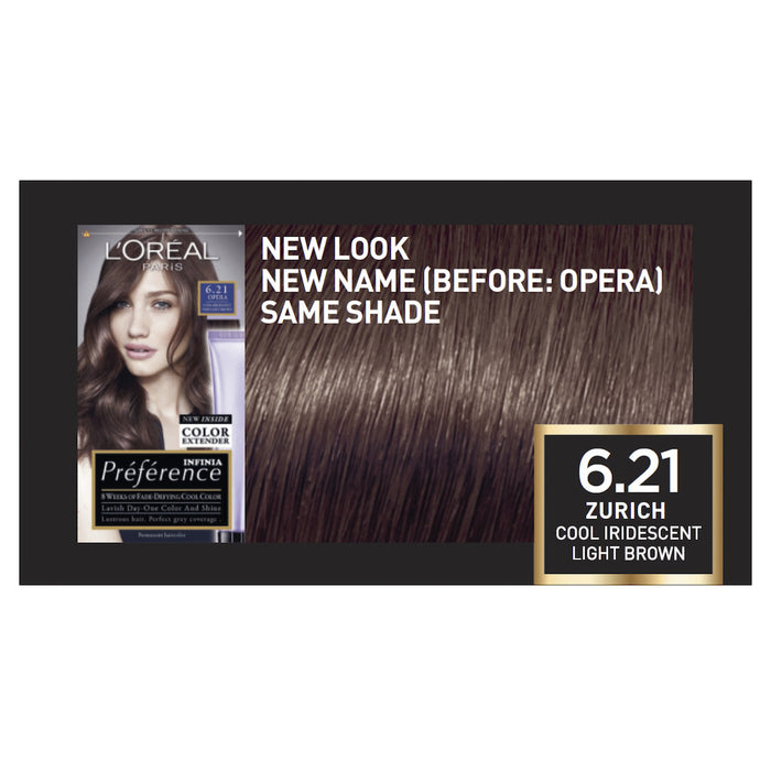 L'Oreal Preference 6.21 Iridescent Light Brown