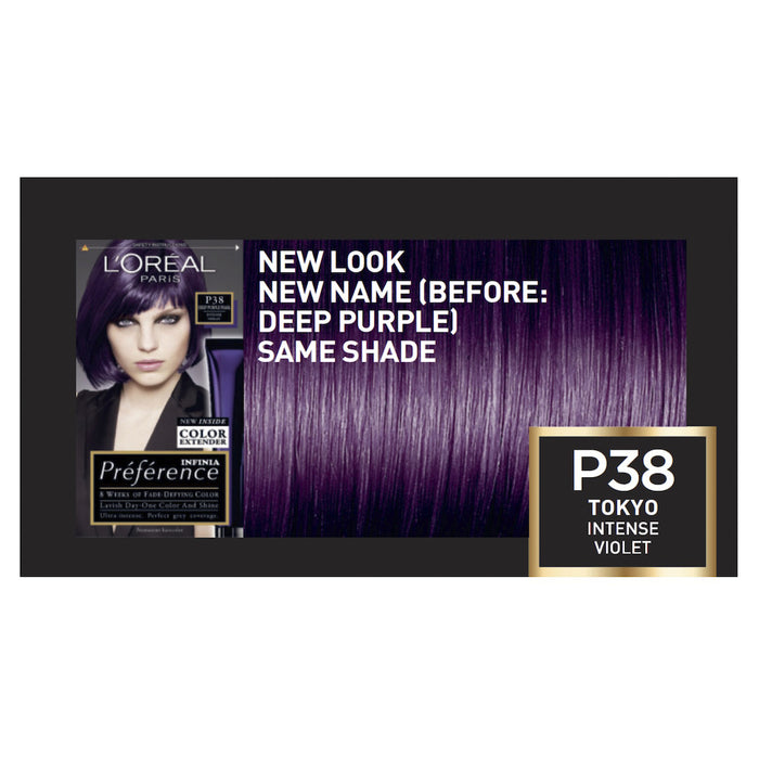 L'Oreal Preference P38 Tokyo Intense Violet