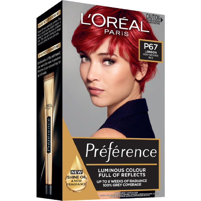 L'Oreal Preference P67 Very Intense Red