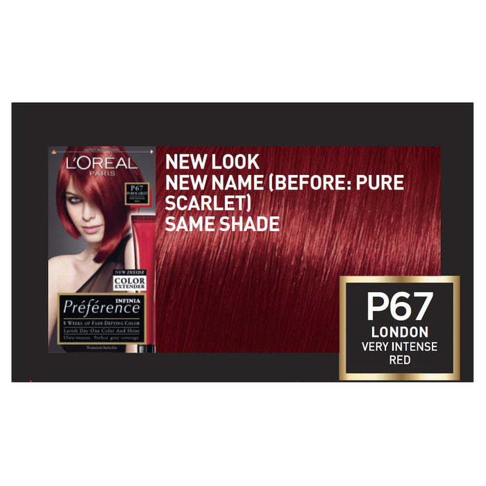 L'Oreal Preference P67 Very Intense Red