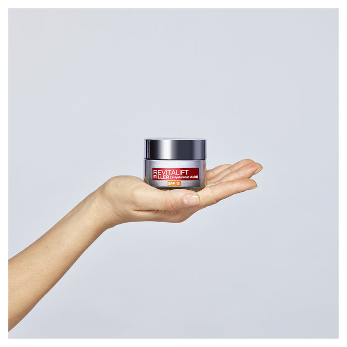 L'Oreal Revitalift Filler + Hyaluronic Acid Deep Replumping Anti-Aging Cream SPF 15 50mL