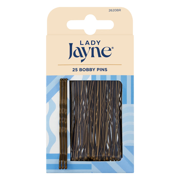 Lady Jayne Bobby Pins Brown 6.4 cm Pk25