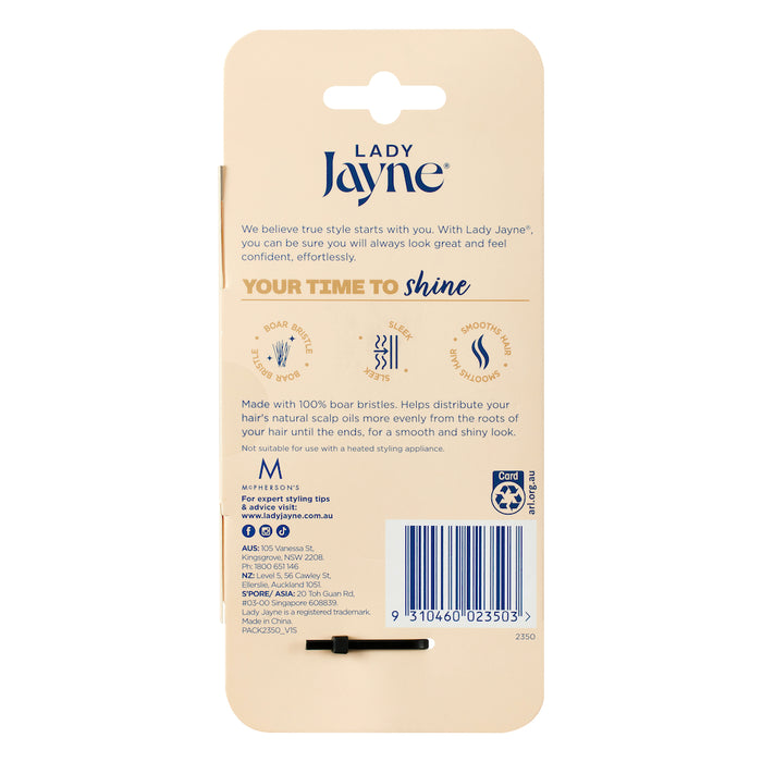 Lady Jayne Pad Brush 100% Boar Bristle Large