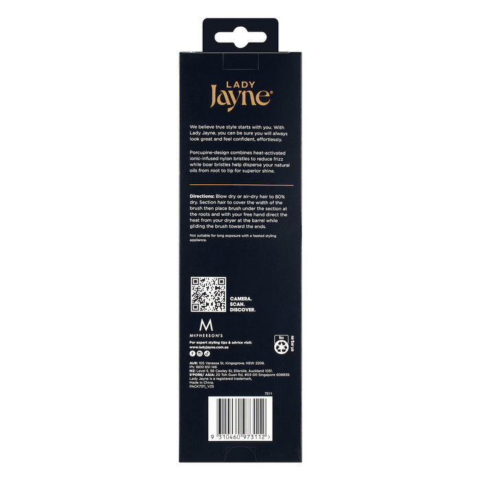 Lady Jayne PRO Porcupine Radial Brush Large