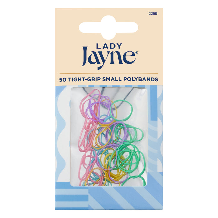 Lady Jayne Snagless Elastics 1cm diameter Assorted Pk50