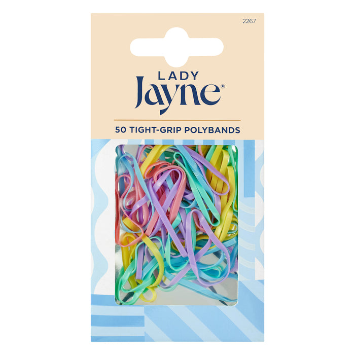 Lady Jayne Snagless Elastics 2.5cm diameter Assorted Pk50