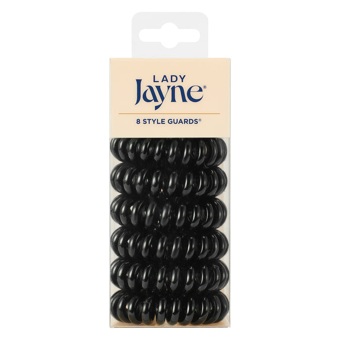 Lady Jayne Style Guard Kink Free Spirals Black Pk8