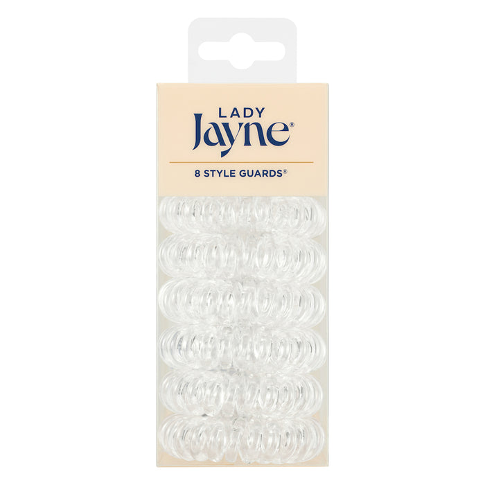 Lady Jayne Style Guard Kink Free Spirals Clear Pk8