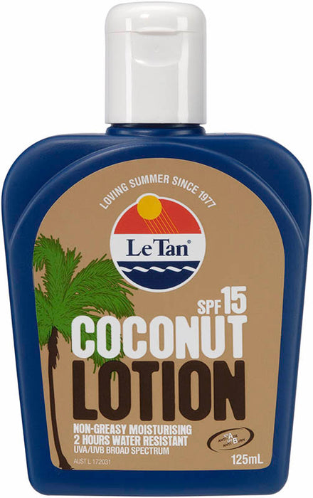 Le Tan Coconut Lotion SPF15 125ml