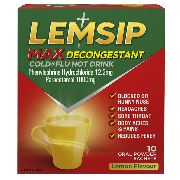 Lemsip Sachets Max Lemon PE 10