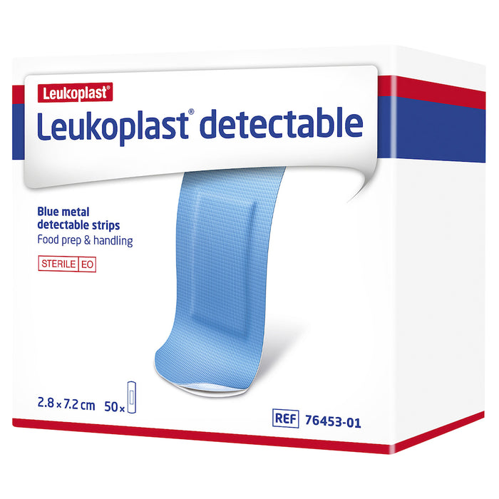 Leukoplast Detectable 7.2cm x 2.5cm Sterile Blue Box/50