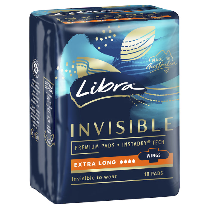 Libra Invisible Pads Goodnights 10