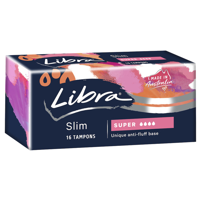 Libra Tampons Tapered Design Super Slim 16 Pack