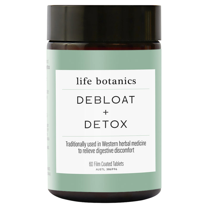 Life Botanics Debloat and Detox 60 Film Coated Tablets