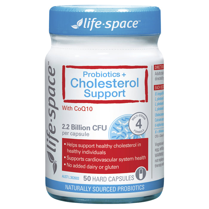 Life Space Probiotic + Cholesterol Support 50 Capsules