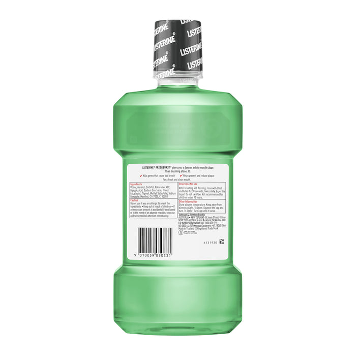 Listerine Mouthwash Fresh Burst 1 Litre