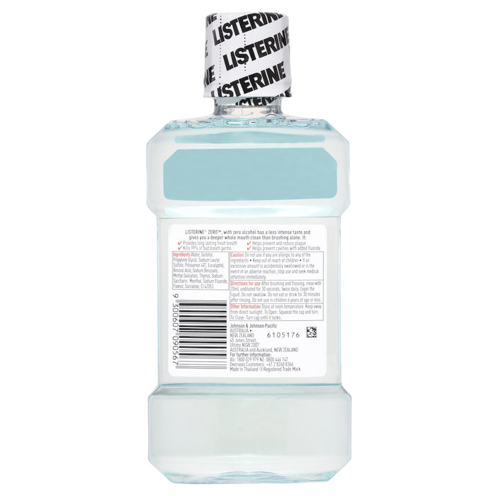 Listerine Mouthwash Zero 250mL