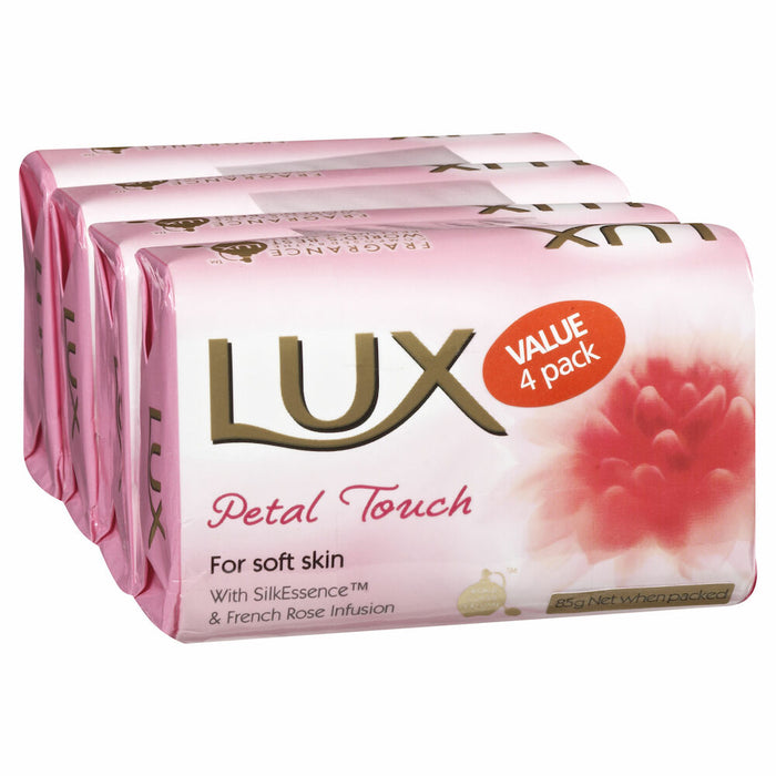 Lux Petal Touch Soap Bar 80g 4 Pack