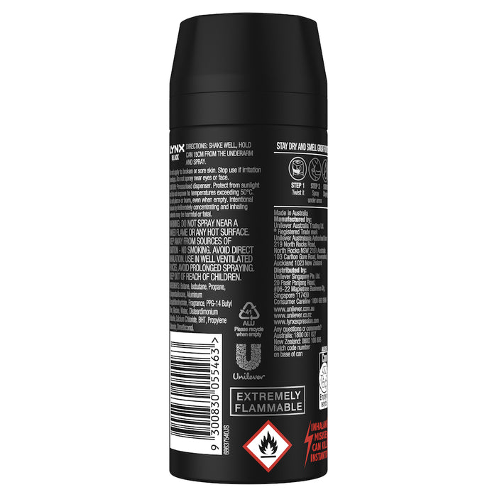 Lynx Black Antiperspirant 165ml