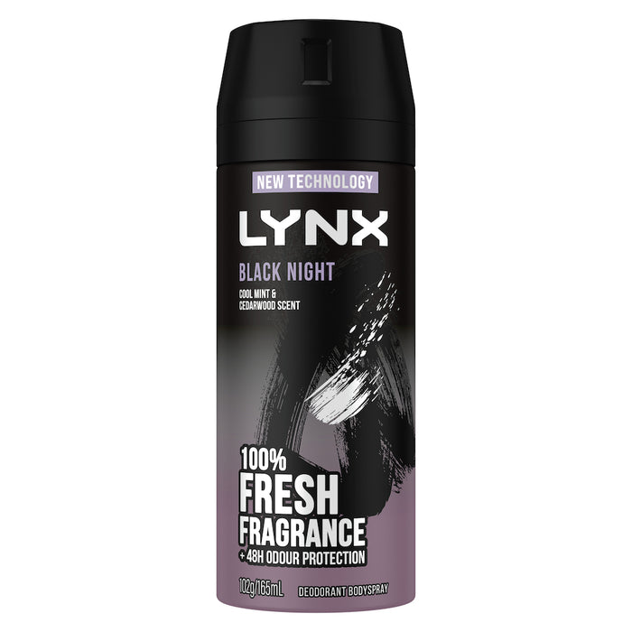 Lynx Body Spray Black Night 165mL