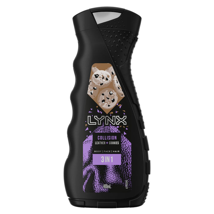 Lynx 3 in 1 Collision Leather + Cookies Wash 400mL