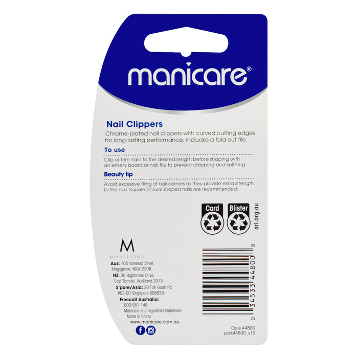 Manicare Nail Clippers With Nail File