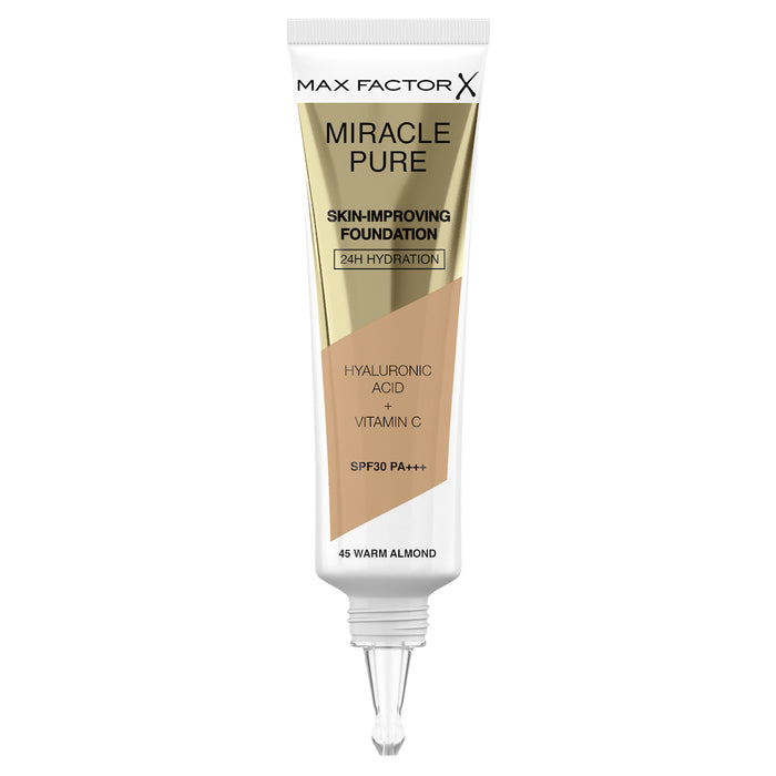 Max Factor Miracle Pure Foundation 45 Warm Almond