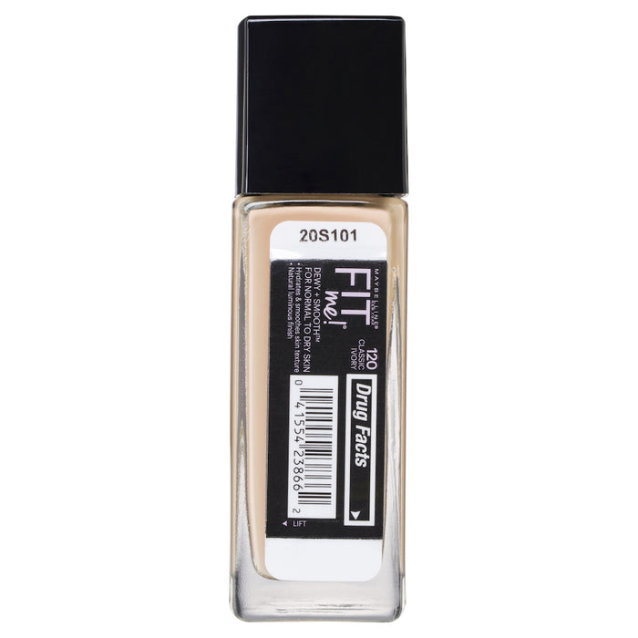 Maybelline Fit Me Dewy & Smooth Foundation 120 Classic Ivory