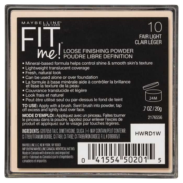 Maybelline Fit Me Loose Finishing Powder Fair Light 10