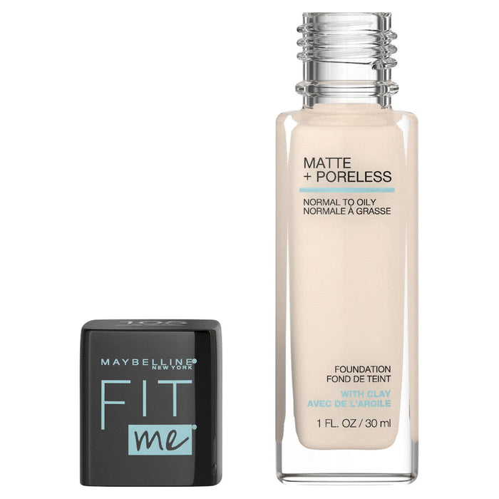 Maybelline Fit Me Matte Poreless Mattifying Liquid Foundation Fair Ivory 105