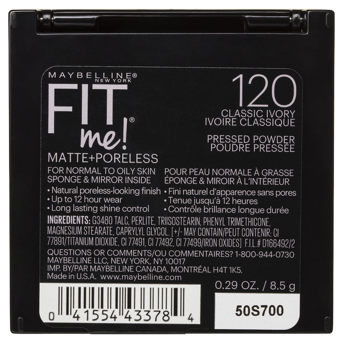 Maybelline Fit Me Matte & Poreless Pressed Powder Classic Ivory