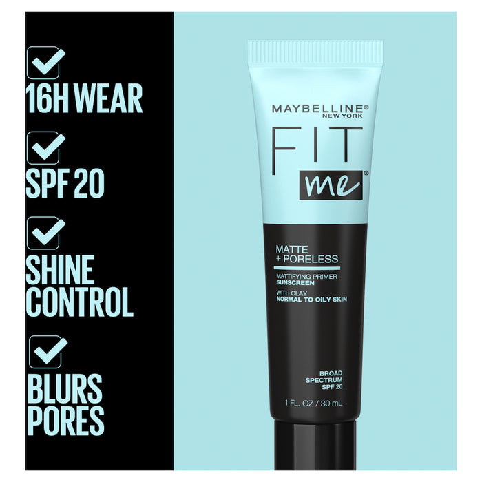 Maybelline Fit Me Matte + Poreless Primer Spf 20 30ml