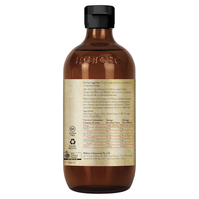 Melrose Apple Cider Vinegar + Honey 500ml