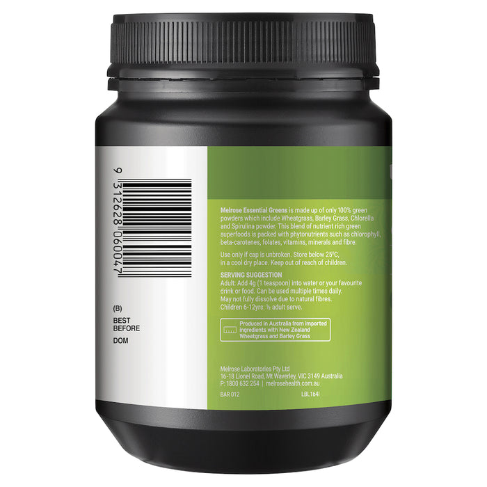 Melrose Organic Essential Greens 200g