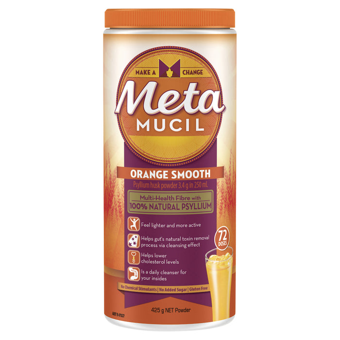 Metamucil Smooth Orange 72 Doses 425g