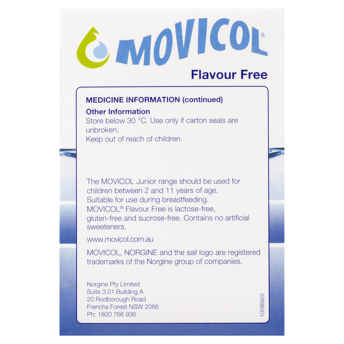 Movicol Sachets Flavour Free 30