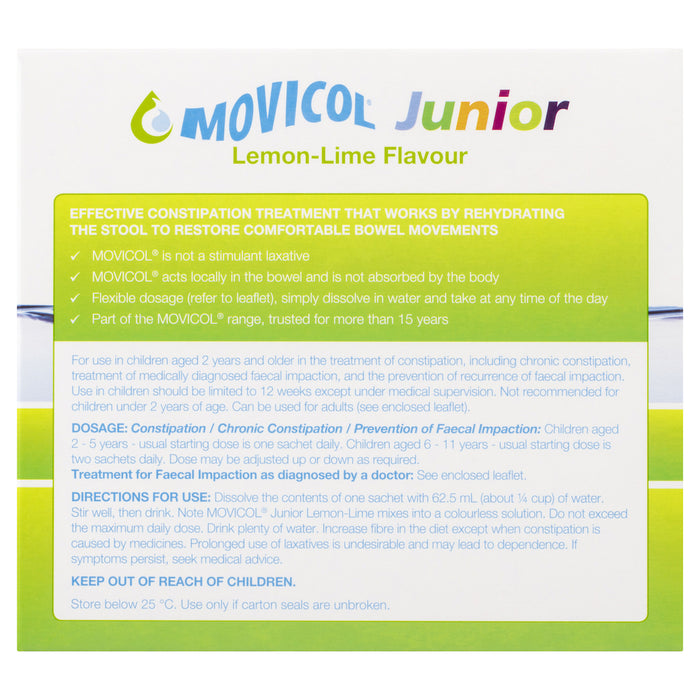 Movicol Sachets Junior Lemon-Lime 30