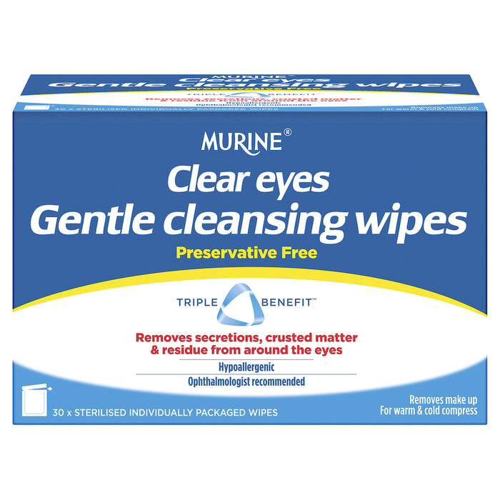 Murine Clear Eyes Wipes 30